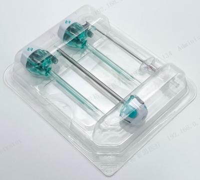 China 5mm Optical Laparoscopic Trocar Set Disposable Trocar Cannula Veress Endobag for sale