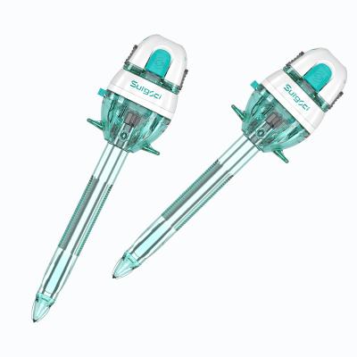 Cina trocar ottico eliminabile di plastica 12mm degli strumenti chirurgici di punta di trocar di 12mm in vendita