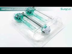 Disposable plastic trocar kit optical 12mm kit trocar plastic instruments for endoscopic surgery