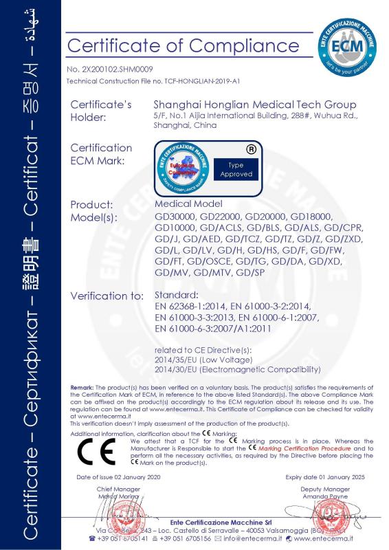 CE - Shanghai Honglian Medical Tech Group