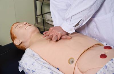 China Advanced Adult Full  -body Male Nursing Model simulation with CPR , BP Measurement for sale