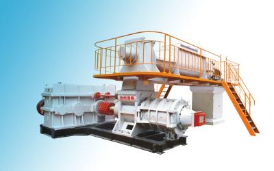 China JKY-90C Two Stage Vacuum Extruder Clay Brick Making Machine for sale