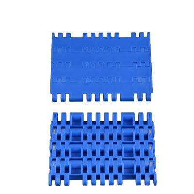 China Blue Vertical Plastic Conveyor Belt Chain Roller High Mechanical Strength for sale