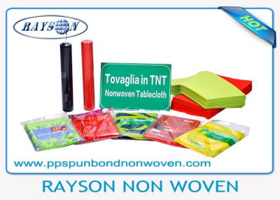 China Disposable PP Spunbond Non Woven Tablecloth 45gsm For Restaurant for sale