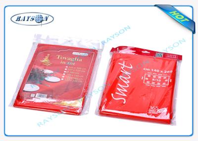 China Pantone Color Spun Bonded Non Woven Tablecloth With Customized Logo for sale