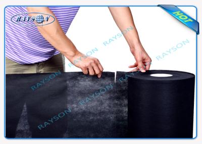 China Black Perforated Pp Non Woven Fabric , Spun Bonded Non Woven Fabric For Mattress Quilting Back for sale