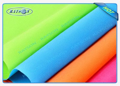 China Orange / Pink PP Spunbond Furniture Non Woven Fabric Rolls Embossed / Seasame for sale