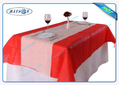 China Size 120CMX100CM Square Disposable Non Woven Tablecloth Eco-friendly and Recyclable for sale