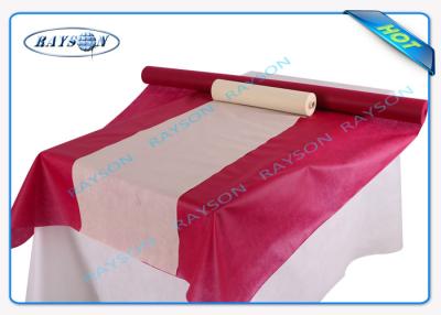 China Material não tecido retangular descartável do polipropileno da toalha de mesa do banquete de casamento à venda