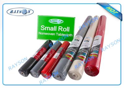 China Biodegradable Disposable PP Non Woven Textiles / Printed Polyester Tablecloths In Roll for sale