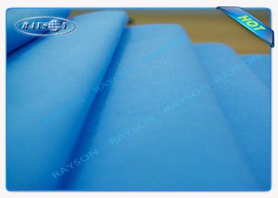 China Eco friendly Blue PP Spunbond Non Woven Fabric for Medical Mask or Surgical Gown for sale