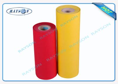 China Red Yellow PP Spunbond Non Woven Polypropylene Fabric With 6 Production Lines for sale