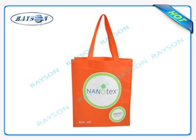 China Bens e para reciclar sacos da tela de tecelagem não dos Pp com Logo Priniting, Tote Bag With Long Handle à venda