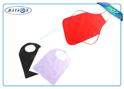 中国 非世帯のために編まれる多彩で使い捨て可能な胸当ておよびエプロンPP Spunbond医学 販売のため