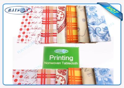 China Pringting e sem imprimir 45 toalhas de mesa não tecidas da tela GR/50Gr/70Gr que cortam a embalagem à venda