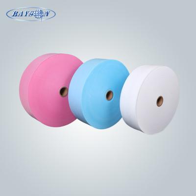 China 3Ply Mask Material Soft PP Spunbond Non Woven Fabric 25gr 175mm 195mm for sale
