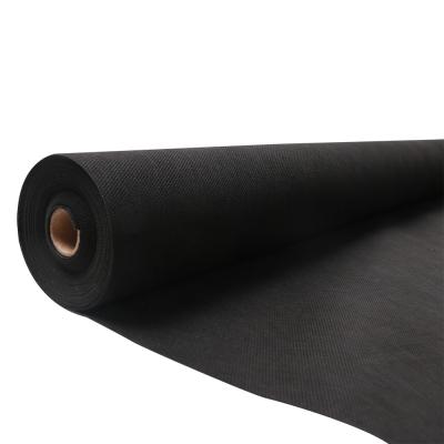 China 3% UV Black Spunbond Non Woven Landscape Weed Control Fabric For Garden for sale