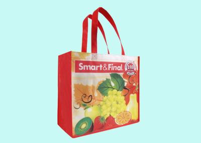 China Supermarket Recyclable Non Woven Fabric Bags Customized Shopping Bags with Handle for sale