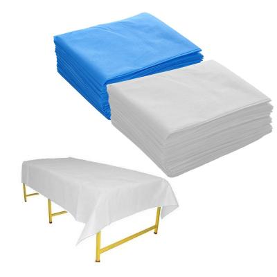 China Cubierta médica no tejida respirable de la sábana de la película de Pp/Pp+Pe para la sábana del SMS del hospital no reutilizable en venta