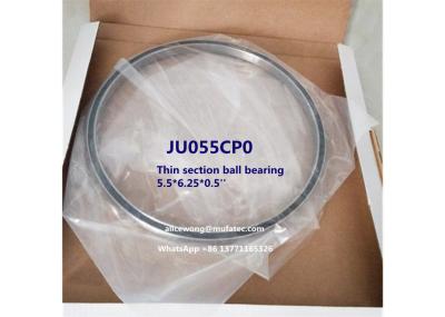 China JU055CP0 JU055 excavator bearing thin section angular contact ball bearing 5.5x6.25x0.5'' for sale