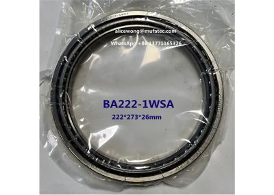 China BA222-1 BA222-1WSA excavator bearing thin section angular contact ball bearing 222*273*26mm for sale