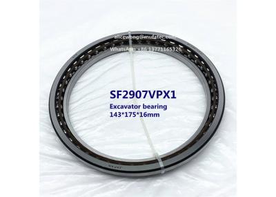 China SF2907 SF2907VPX1 excavator bearing single row angular contact ball bearing 143*175*16mm for sale