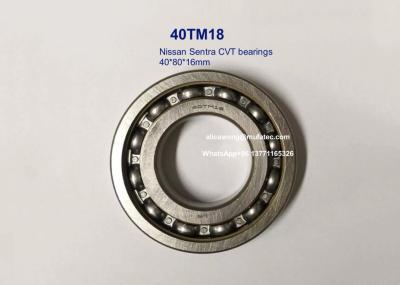 China 40TM18 40TM18U40AL Nissan Sentra CVT transmission part bearings deep groove ball bearings 40*80*16mm for sale