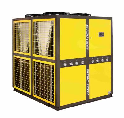 China Chiller de água portátil modular de 40 toneladas 40 hp HVAC Tipo refrigerado a ar Amigável ao ambiente Para embalagens de alimentos Corte a laser à venda