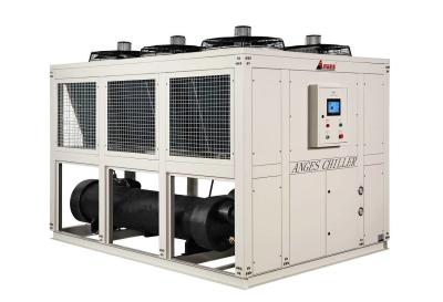 China Sistema de refrigeração de água a ar de 240 HP Compressor de parafuso semi-hermético para produção de materiais plásticos à venda