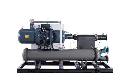 China 85ton 85Hp Water Cooled Chiller Hanbell Screw Compressor With Plate Evaporator for sale