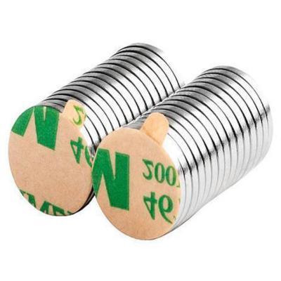 China GWM - 261 Neodymium Disc Magnet NdFeB Permanent With 3M Glue for sale