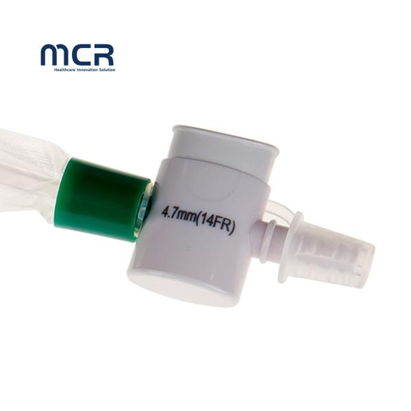 Quality Closed Suction Catheter L-Type Automatic Flushing 10fr 72h Double Swivel Elbow for sale