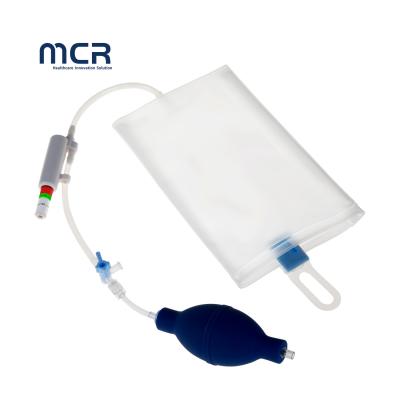 中国 Fluid Infusion Bag, Quick Infusion Transparent 500ml Pressure Infusion Bag with Pressure Gauge for ICU 販売のため