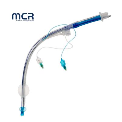 China Double Lumen Video Channel Visual PVC Oral and Nasal Disposable Standard Endotracheal Tube with Cuff / Et Tube for sale