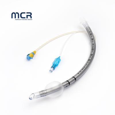 China Medical Supply Anesthesia ICU PU Cuff Reinforced Endotracheal Tube With Suctioning Port for sale
