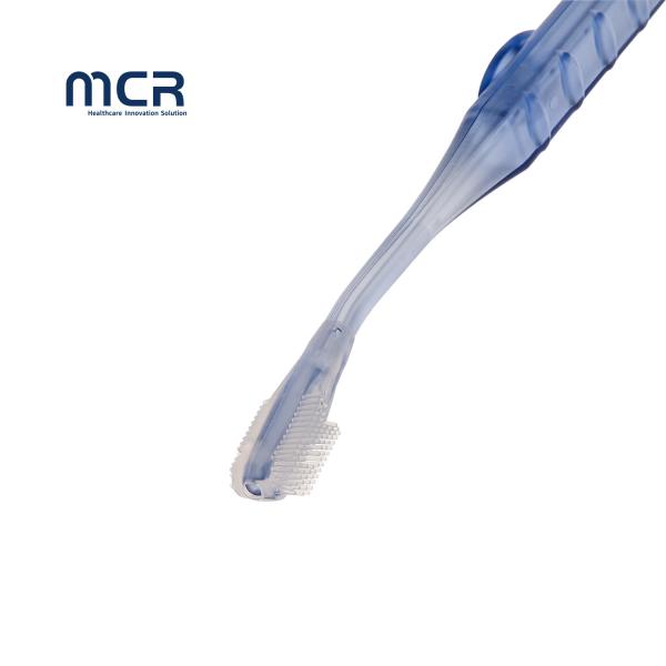 Quality Nursing Product Comfortable and Hygienic Silicone Brush Head Suction Toothbrush for sale