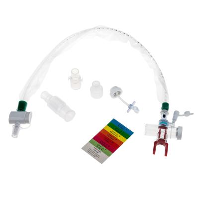 China Chinese Manufactured Closed Suction System In Line Suction Catheter PVC 600mm Length 14FR Tracheostomy for sale
