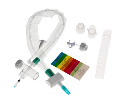 China Sistema de Kit Soft Suction Catheter Closed de la succión del pedazo 24H 5Fr Trach de T en venta