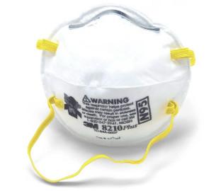 China 8210 N95 Mask  Disposable Face Mask  Particulate Respirator 160 EA / Case for sale