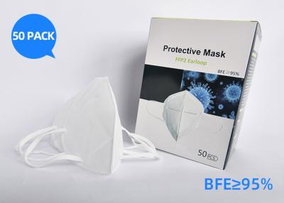 China Foldable N95 Disposable Face Mask In Store No Valve Hidden Nose Clip for sale