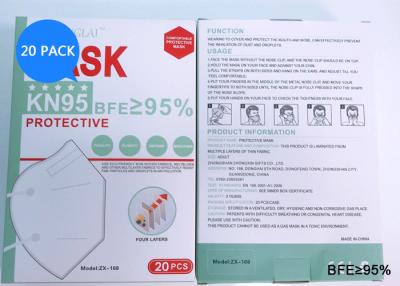 China Earloop KN95 Disposable Face Mask Covid Protection With Authentication for sale