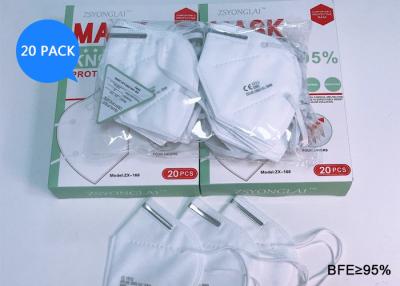 China Breathable KN95 Disposable Face Mask With Earloop For Covid -19 for sale