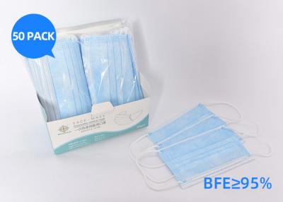China Outdoor Surgical Disposable Earloop Face Mask Anti Pollution Dust Mask 3 Ply for sale
