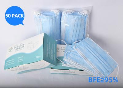 China Durable Non Woven Fabric Custom Surgical Mask Protection Against Virus for sale