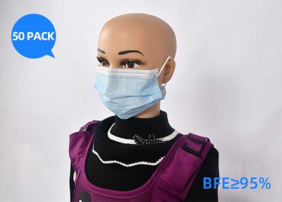 China Soft 3 Ply Surgical Disposable Mask Non Woven Fabric Material With 90 Filter Type for sale