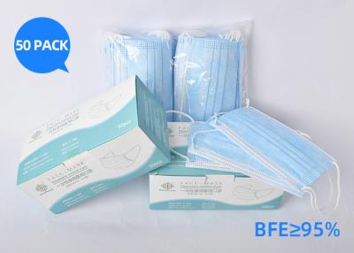 China Lightweight Disposable Non Woven Face Mask Hypoallergenic Dental Masks Three Layer for sale