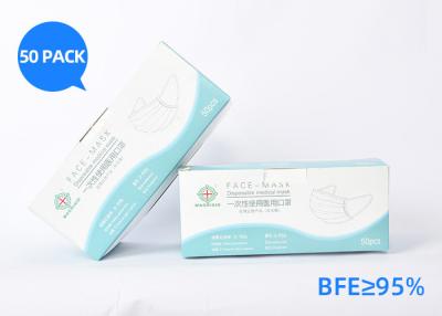 China Foldable Easy Carrying Disposable Surgical Face Mask Good Air Permeability for sale