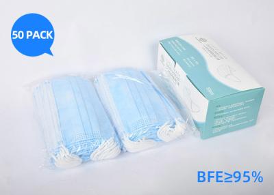 China Máscara clasificada Ffp3 de los adultos de los niños 3 capas color blanco y azul protector en venta
