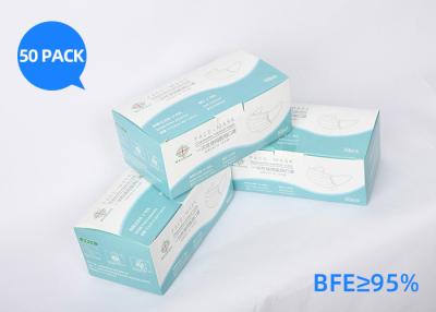 China 175*95mm Disposable Surgical Face Mask Excellent Bacterial Filtration Properties for sale