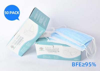 China Facial Virus Earloop Disposable Melt Blown Cloth Face Mask / Disposable Dust Mask for sale